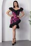 Strapless Neckline Ruffled Poplin Dress 1712 - 7