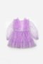 Lilac Shoulder Ruffle Detailed Starry Long Sleeve Girls' Dress - Stella - 5