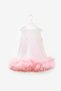 White Sequined Sleeveless Girl's Dress with Tulle Hem - Evie - 6