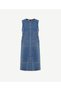 Short Denim Dress with Pockets - 6
