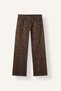 Straight Gabardine Straight Leg Leopard Patterned Trousers I8220Ax26Wn - 2