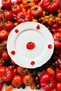 X Bengi Kurtcebe Pomodoro Stoneware 4-Piece Serving Plate Set 28 cm - 5