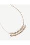 Gold Necklace with Metal Tip Detail - 2