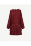 Plain Crew Neck Long Sleeve Dress - 6