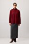 VERTICAL COLLAR BASIC KNITWEAR SWEATER - 2