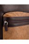 Leather Backpack with Shawl Print Pocket Detail - 4