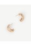 Textured Gold Earrings - 2