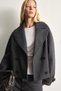 Regular Fit Double-Breasted Short Cashmere Coat H2368Ax26Au