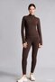 Warmtech Warmtech Recovery High Waist Soft Fleece Inside Waist Hugging Basic Sports Leggings W8206Az25 - 2