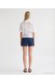Regular Shirt Collar Short Sleeve Blouse - 5