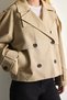 Relax Fit Short Double Breasted Trench Coat H3946Ax26Au - 5