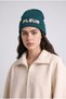 Women's Woven Label Knitwear Beanie F3154Ax25Wn - 2