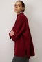 VERTICAL COLLAR BASIC KNITWEAR SWEATER - 4