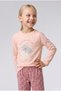 100% Cotton Printed Top and Elastic Bottom 2-Piece Pajama Set for Baby Girl I8732A526Wn