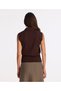 Regular Half Turtleneck Sleeveless Sleeve Sweater - 4
