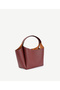 Alcantara Lined Leather Shoulder Bag - 2