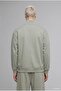 Boxy Fit High Collar Scuba Fabric Long Sleeve Basic Sweatshirt E9363Ax26Au - 5