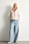 Regular Fit Shirt Collar Textured Zippered Short Cashmere Coat H3954Ax26Wn - 2