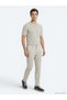 Stone Woven Relaxed Fit Casual Cotton Blend Trousers - 4