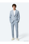 Blue Plain Modern Fit Suit - 7
