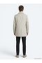 Light Beige Regular Fit Shirt Collar Woven Top Coat - 4