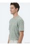 Green Printed Cotton Blend T-Shirt - 3