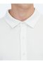 White Striped Regular Fit Short Casual Shirt - 5
