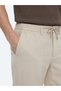 Mink Plain Woven Jogging Fit Casual Trousers - 3