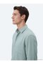 Mint Plain Oversize Fit Long Woven Casual Shirt - 2