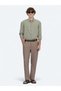Dark Mink Woven Jogging Fit Casual Cotton Blended Trousers