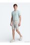 Su Yeşili Düz Örme Regular Fit Casual Bermuda - 2