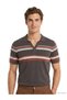 Brown Polo Collar Striped Knitwear - 4