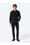 Black Corduroy Regular Fit Long Woven Velvet Casual 100% Cotton Shirt - 3