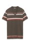 Brown Polo Collar Striped Knitwear - 6