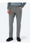 Gray Woven Slim Fit Casual Cotton Blend Trousers - 2
