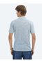 Blue Printed Polo Neck Cotton Blend T-Shirt - 6