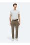 Fındık Woven Slim Fit Casual Cotton Blend Trousers