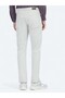 Ecru Plain Woven Slim Fit Casual Cotton Blended Trousers - 4