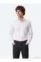 White Regular Fit Long Woven Classic 100% Cotton Shirt