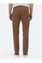 Light Brown Woven Regular Fit Casual Cotton Blend Trousers - 4