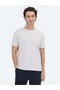 Lilac Plain Crew Neck Cotton Blend T-Shirt