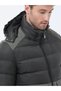 Khaki Regular Fit Hooded Woven Coat - 4