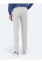 Gray Woven Slim Fit Casual Cotton Blend Trousers - 5