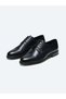Navy Blue Leather Classic Shoes - 2
