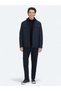 Navy Blue Regular Fit Micro Gel Fiber Sports Jacket - 2
