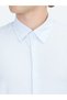 Blue Striped Regular Fit Long Sport Cotton Blend Shirt - 5