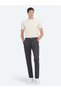 Smoked Fabric Jogging Fit Casual Trousers