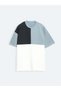 Blue Plain Crew Neck T-Shirt - 7