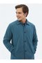 Mint Regular Fit Baby Collar Woven Top Coat - 4
