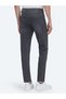 Dark Gray Slim Fit Denim Cotton Blended Trousers - 4